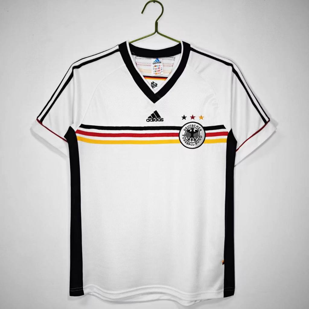 1998 German Retro Jersey Home Football Jersey | Shopee Malaysia