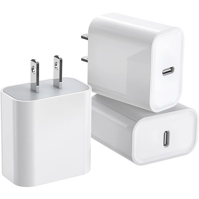 20W USB-C Fast Charger & Cable Combo - PD Power Adapter Block & 3ft/6ft Type-C Cable For IPad, MacBook, Phones 7 thumbnail image