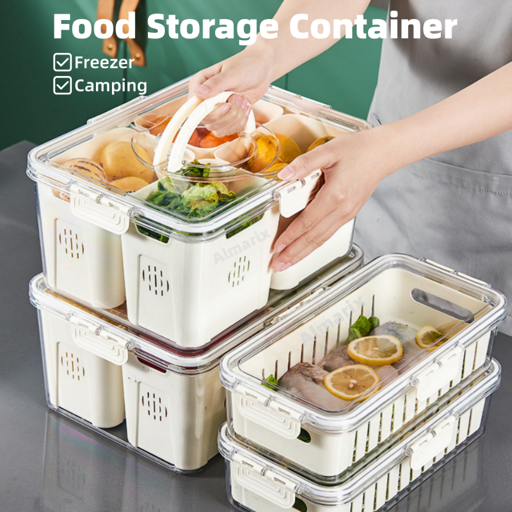 20-60℃】Refrigerator Storage Container Freezer Transparent Storage Multi ...
