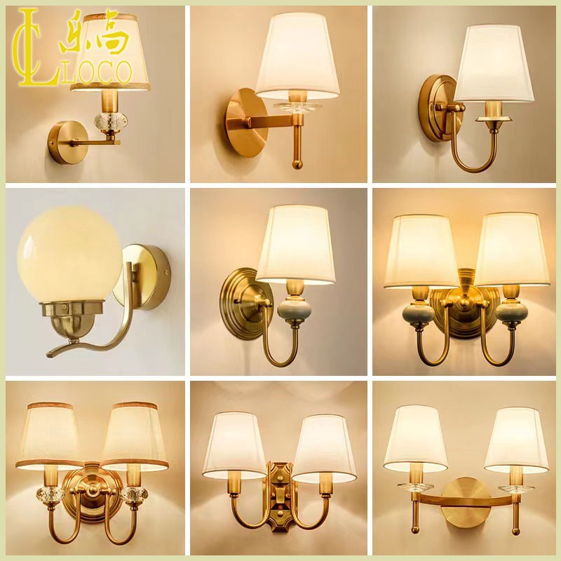 LOCO LED Metal Wall Lamp Indoor Nordic Single/Double Wall Light Bedroom ...