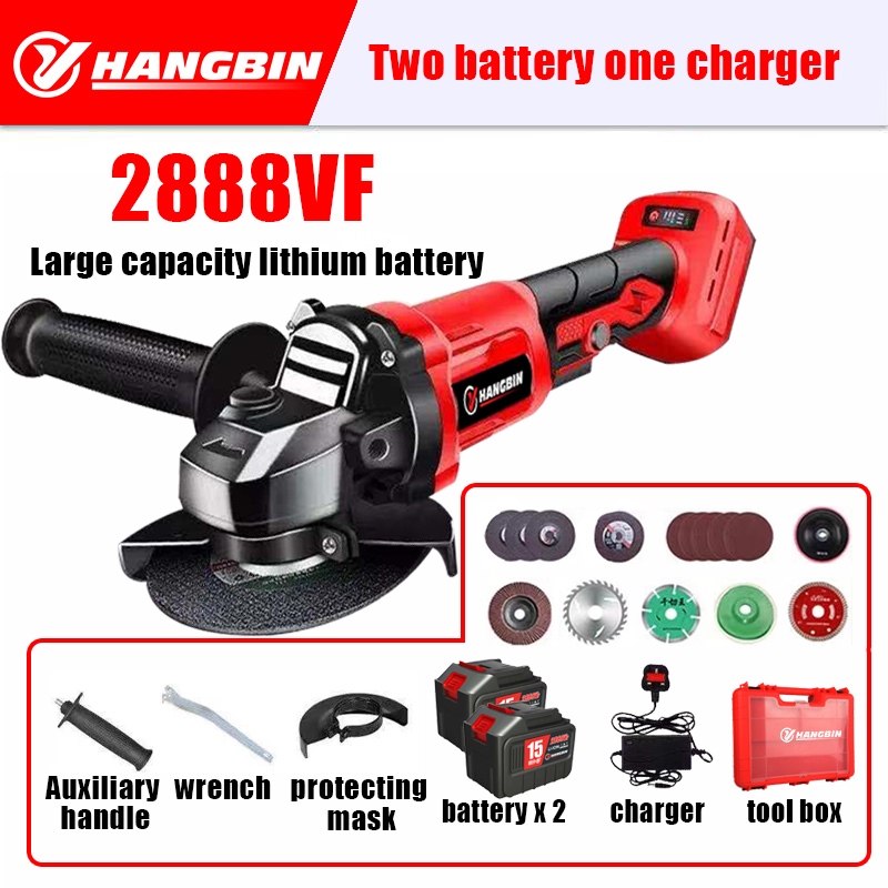 2888VF Cordless Angle Grinder Battery Cordless Chainsaw