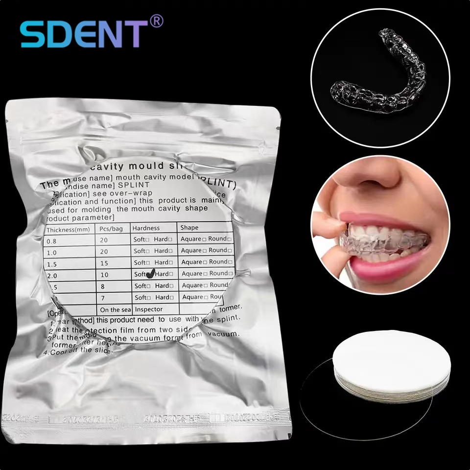 Dental Lab Splint Thermoforming Materials Sheet Vacuum Forming Hard Soft Denture Model Retainer 4273