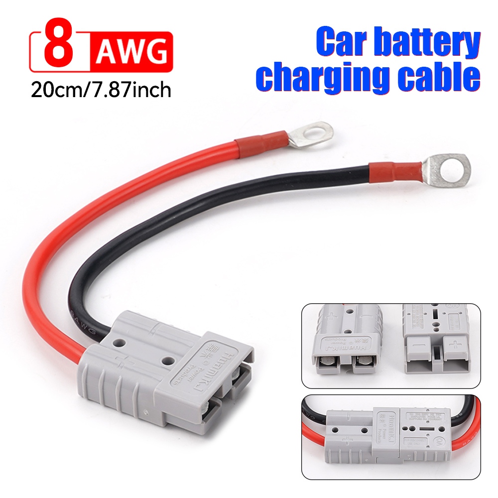 Curated visual reference: Gallery Detail: 8Awg M8 Double Pole 50A 600V High Current Plug Silicone