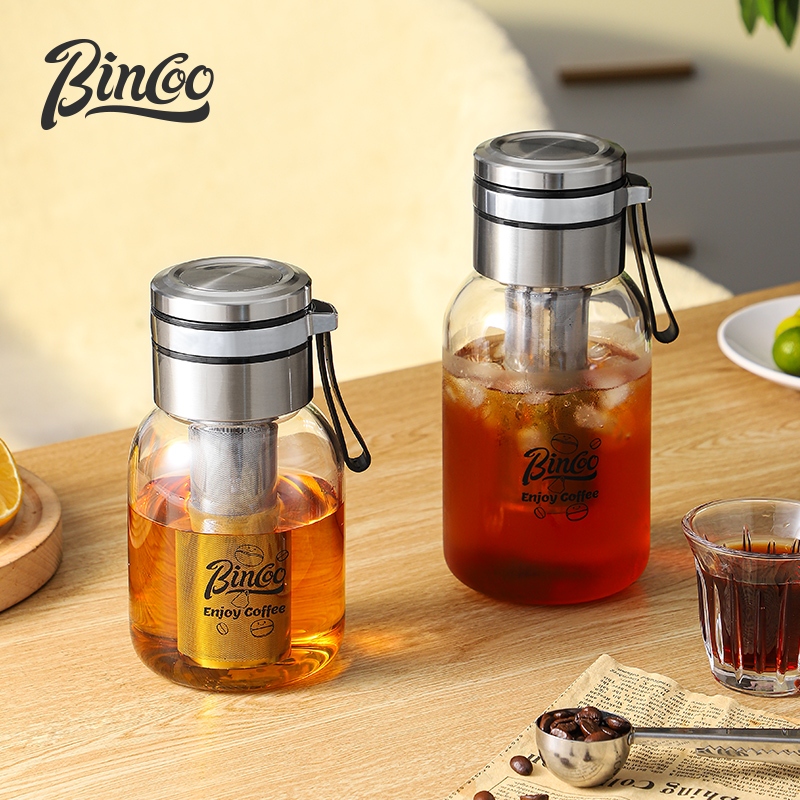 Bincoo Glass Cold extraction Cup Coffee Cold Brew Pot Stainless Steel ...