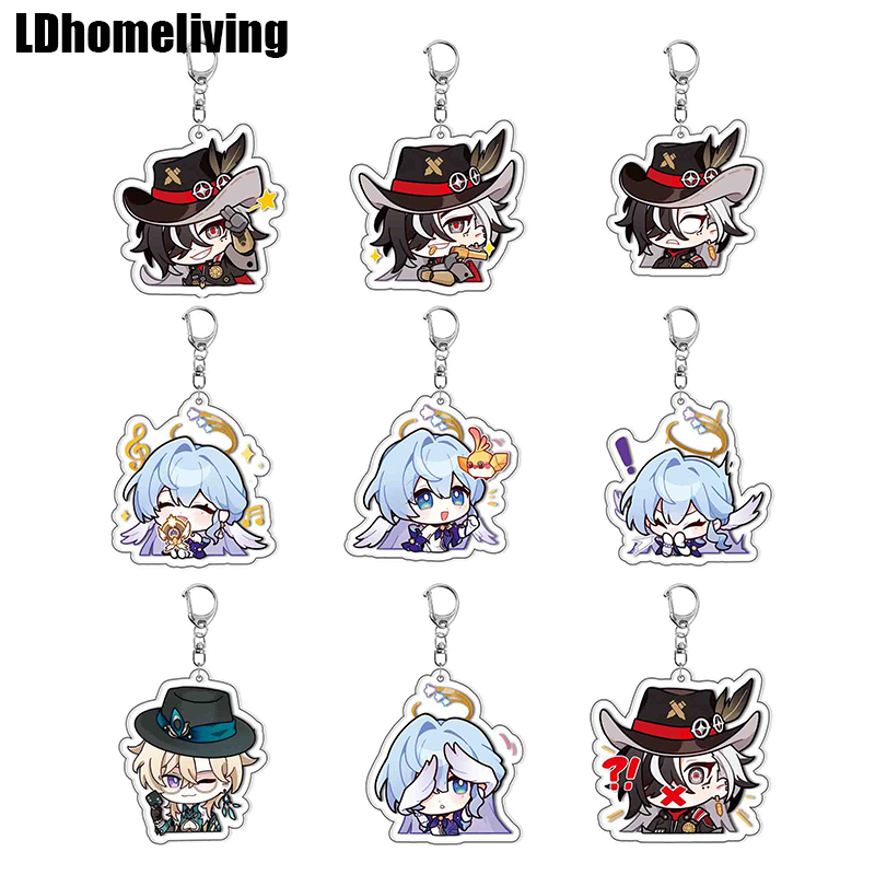 Game Honkai: Star Rail Acheron keychain Emoji acrylic pendant | Shopee ...