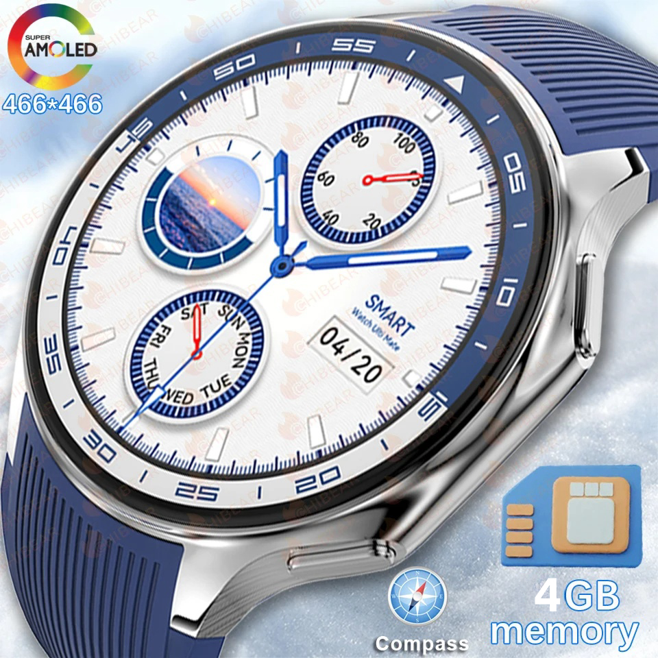 DT Watch X Smart Watch GPS Trajectory Compass Watches AMOLED 466*466 HD ...