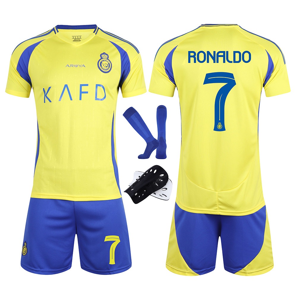 2024-25 Season Al-Nassr FC Home Sports Jersey Cristiano Ronaldo CR7 ...