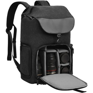 Caden Multipurpose Camera Backpack Vintage Canvas Laptop Bag for DSLR Outdoor Photography Shopee Malaysia