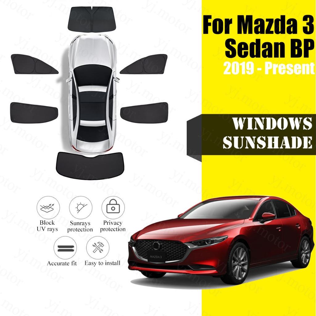 For 2019 - 2024 Mazda 3 BP Sedan Car Windshields Front Rear Window ...