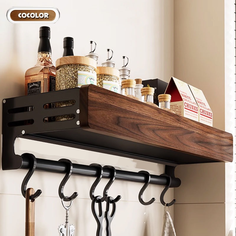 Cocolor Wood Kitchen Rack Storage Rack Seasoning Rack Drainer ...
