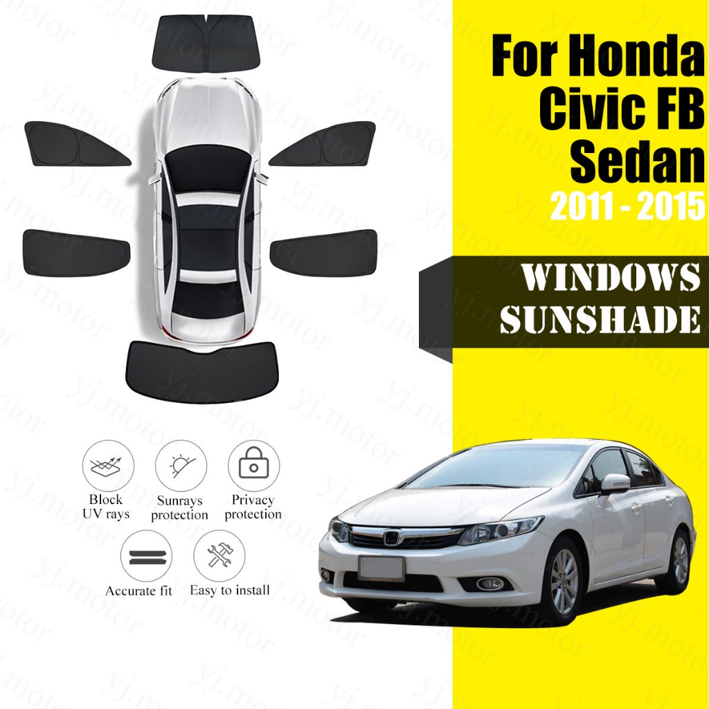 For 2011 - 2015 Honda Civic FB Car Windshields Front Rear Window ...