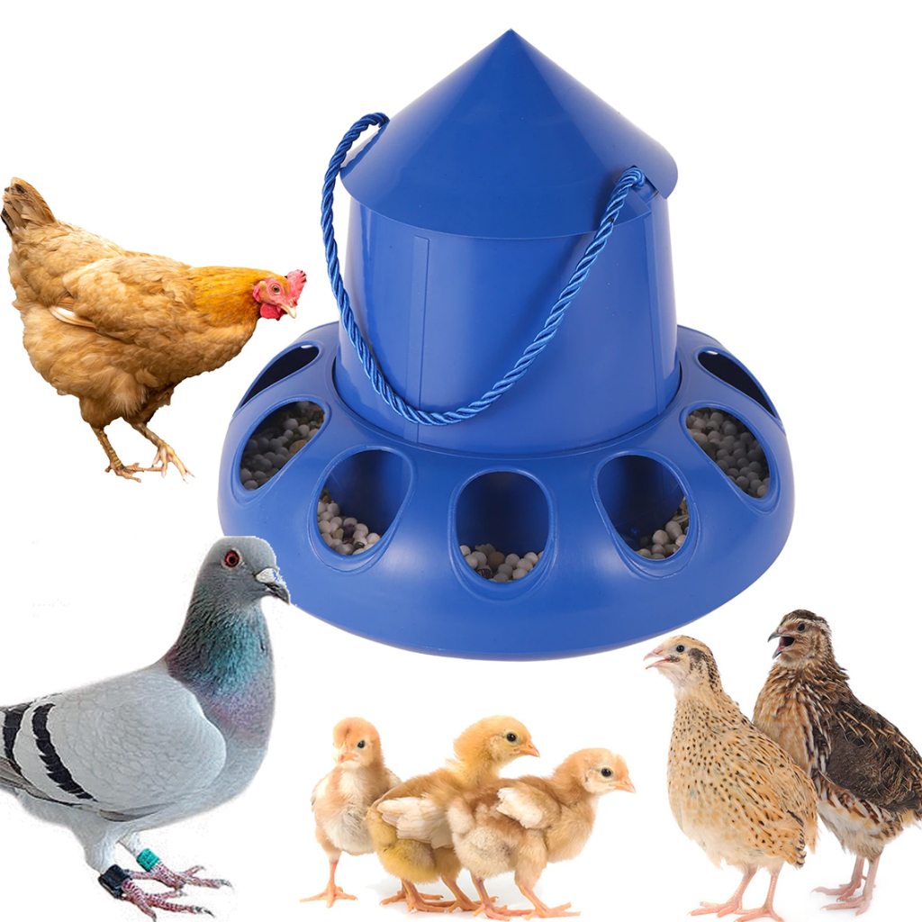 1Pc Chicken Feeder Automatic Bird Feeding Bucket Bowl Food Dispenser 11 ...
