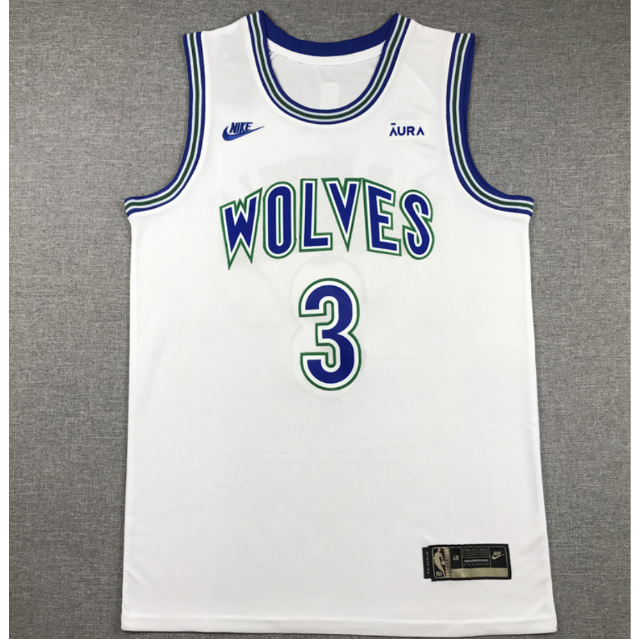 2024 new men Minnesota Timberwolves number #3 Jaden McDaniels ...