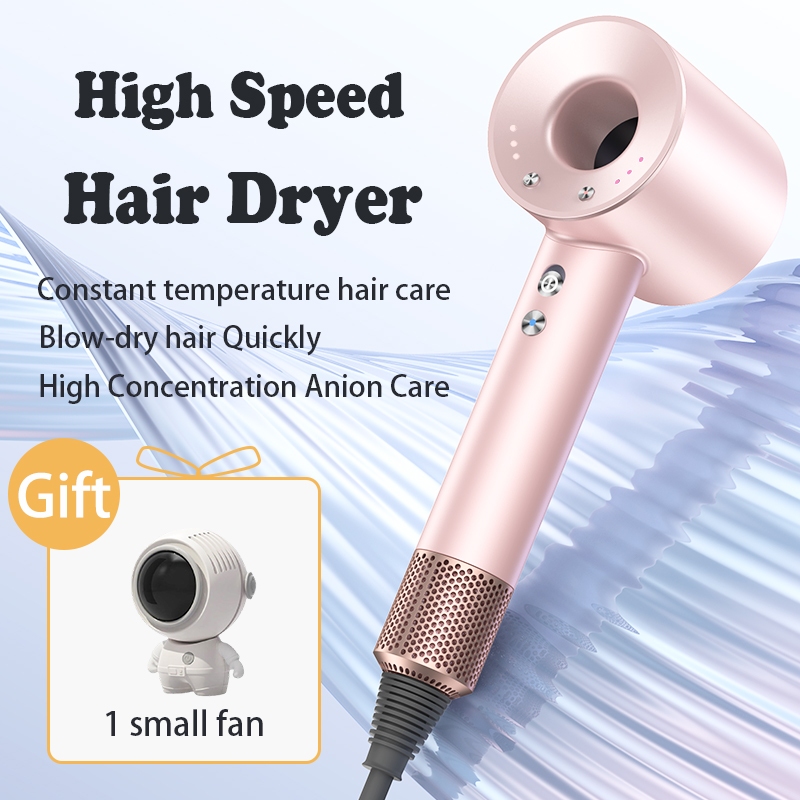 Free Mini Fan】Negative Electric Hair Dryer Silent Ionic Super