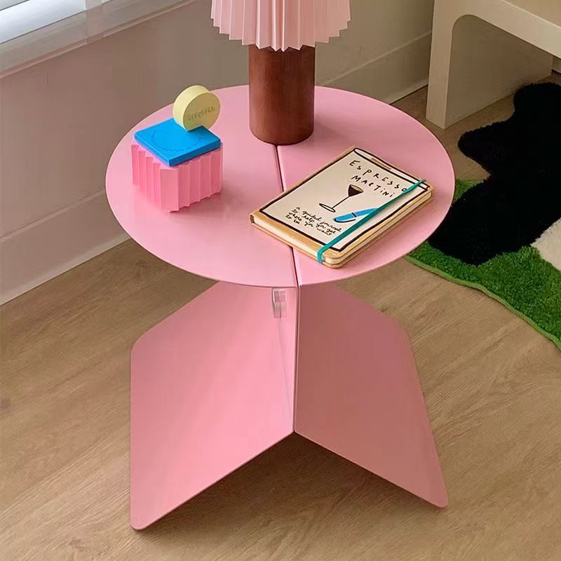 Lifepoem Dopamine Pink Coffee Table Y2K Cream Style Bedside Table Sofa