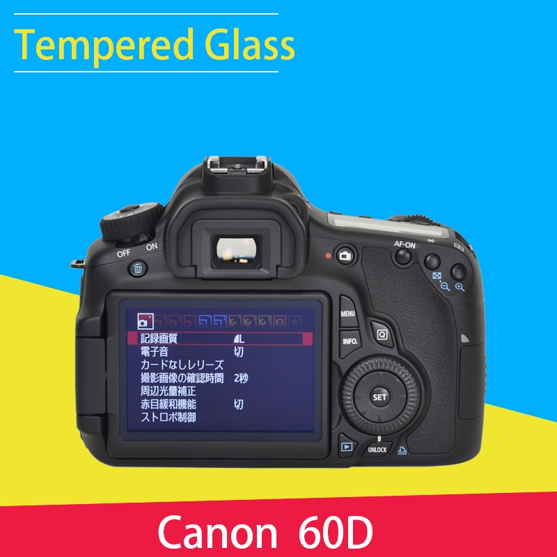 Canon 60D Tempered Glass Screen Protector LCD Film For Canon EOS