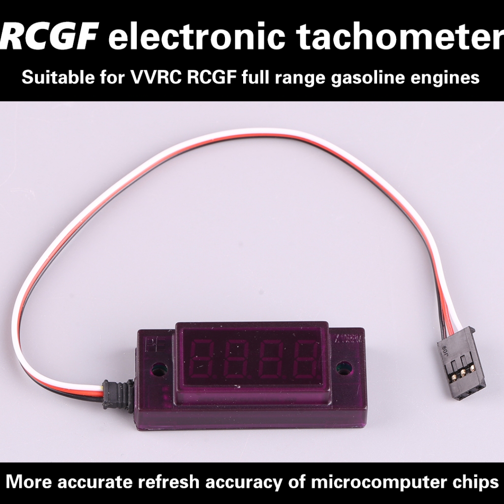 RCGF Electronic Tachometer RC Model Use Ignition for Motor RPM ...