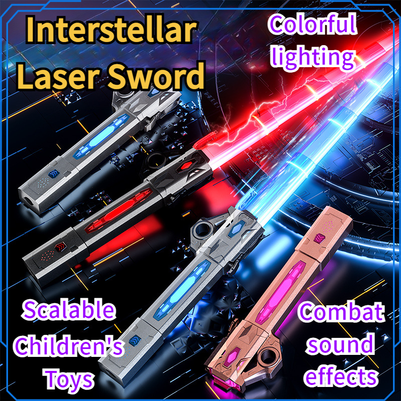 HeXJ children's toy, interstellar laser sword, retractable, with sound ...