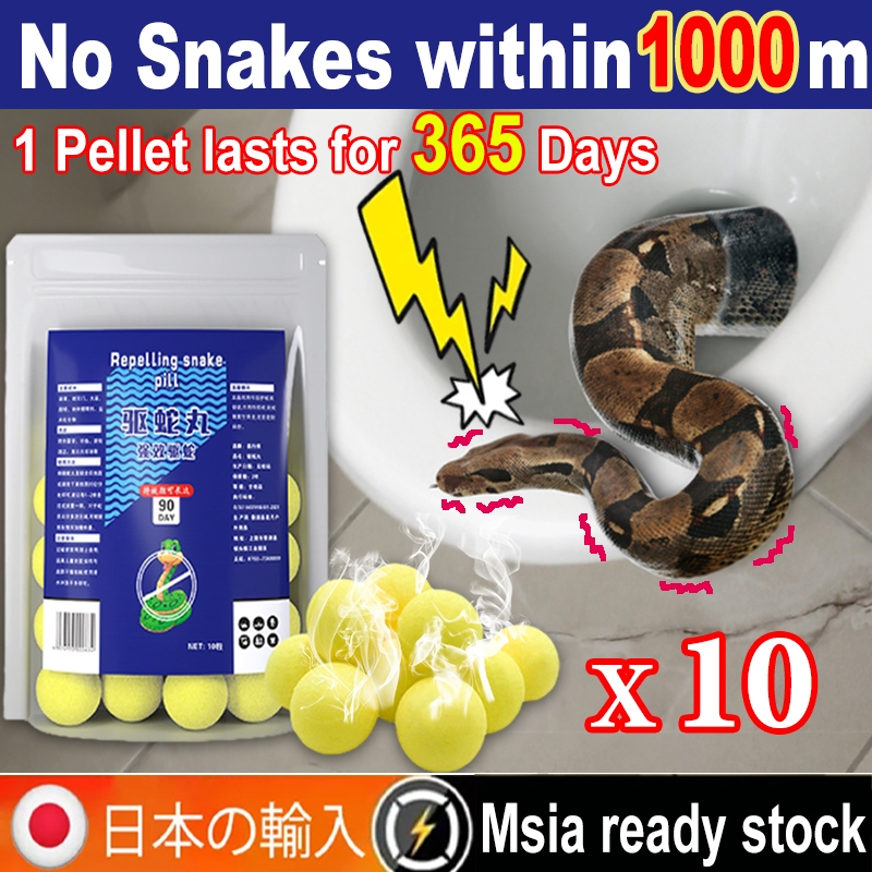 No Snakes in 10 Years Snake Repellent 10 pellets Long-Acting Snake ...