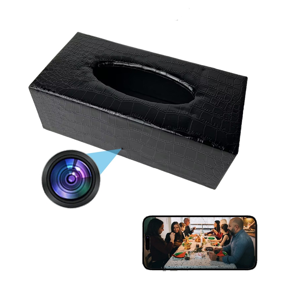 Mini Camera Tissue Box Hidden Camera Night Vision Spy Camera WIFI Spy ...