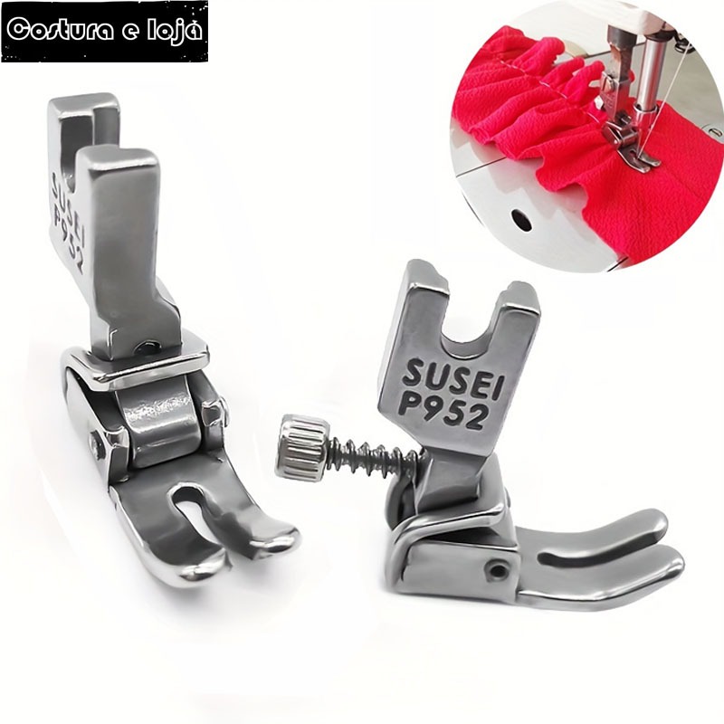 1pc Adjustable Shirring Ruffle Presser Foot P952 Folding Wrinkling ...