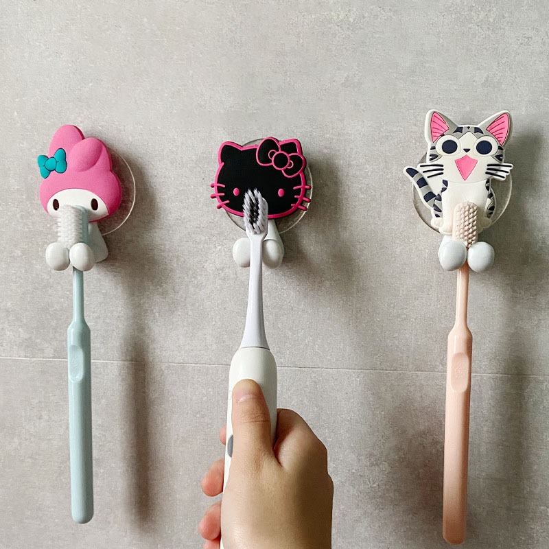 Creative Electric Toothbrush Storage Rack Cartoon Cute Sanrio Kuromi ...