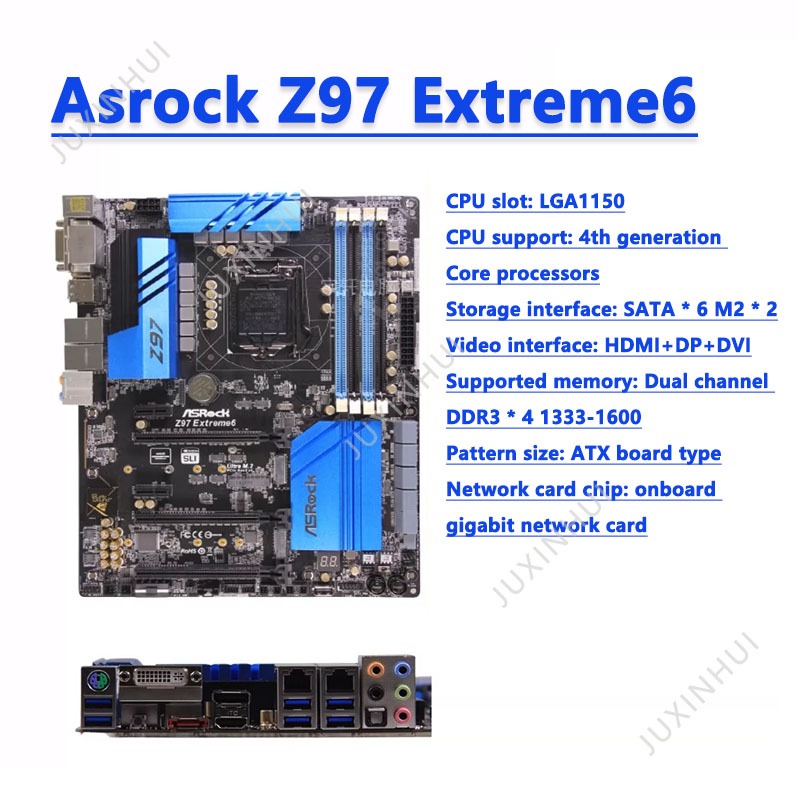 Used ASROCK Technology Z97 Extreme3/4/6/Pro3/Z97 motherboard