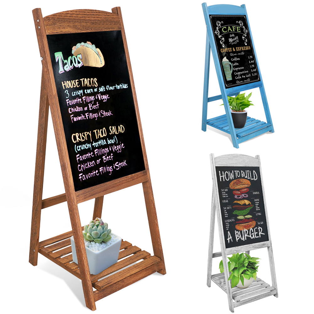 Large A Frame Chalkboard Blackboard Sandwich Pavement Sign Menu Board ...