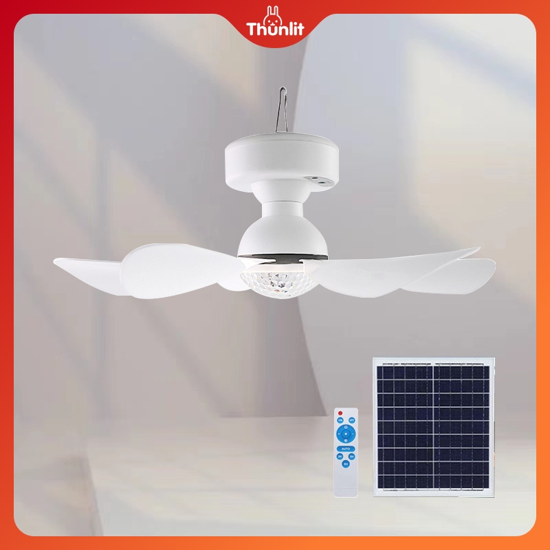 Solar Fan LED s Light Portable Ceiling Fan Three Colours