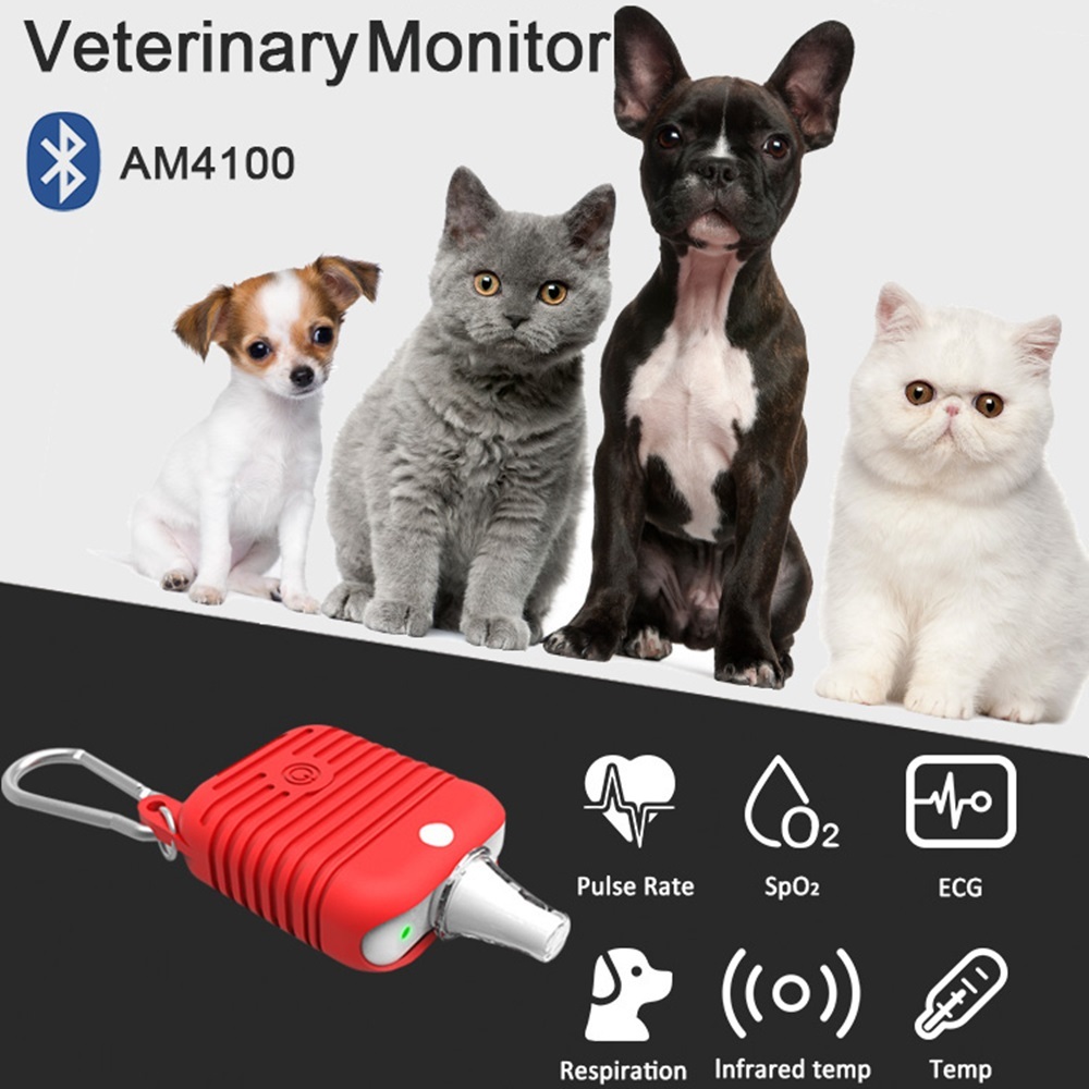 AM4100 Multi-parameter Veterinary Monitor Animal-only Wearable around ...