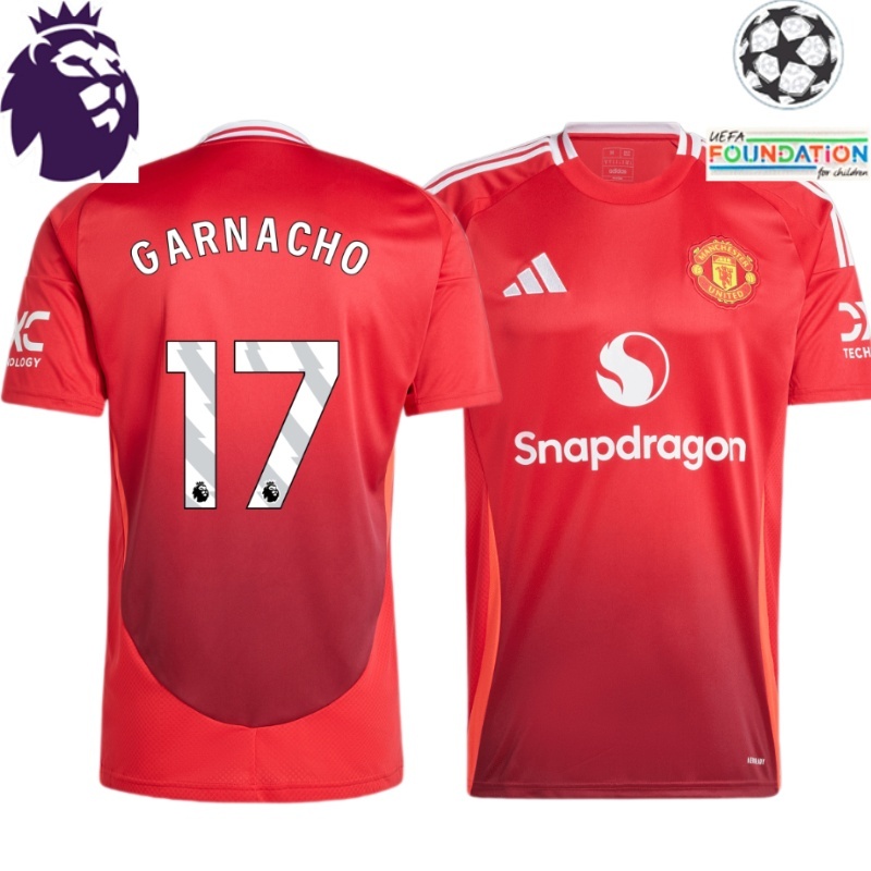 Manchester United 2024 MAN U Home Red Adult Men's Football Shirt