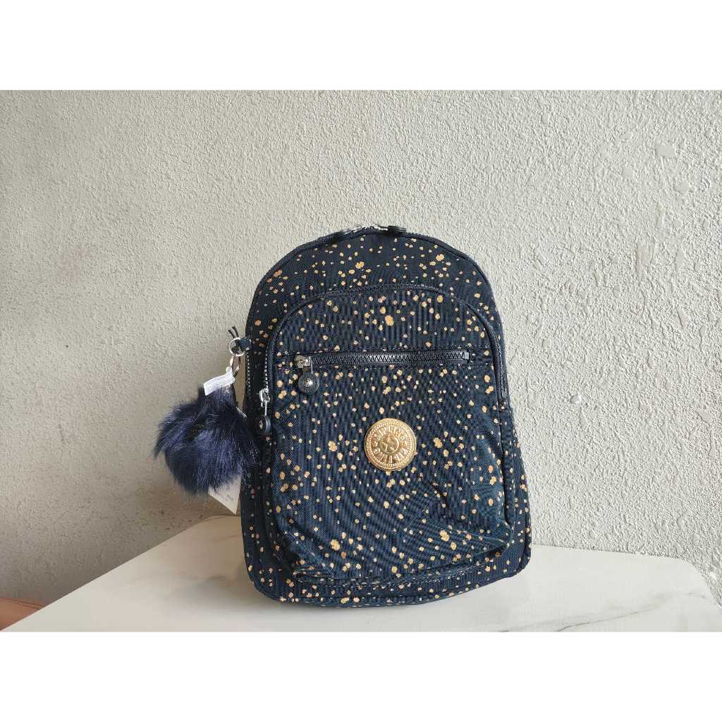Kipling New Style Medium Backpack Unisex Backpack 4 Zipper Straps Side Bag Travel Bag CITY PACK BP3872 18 Colors