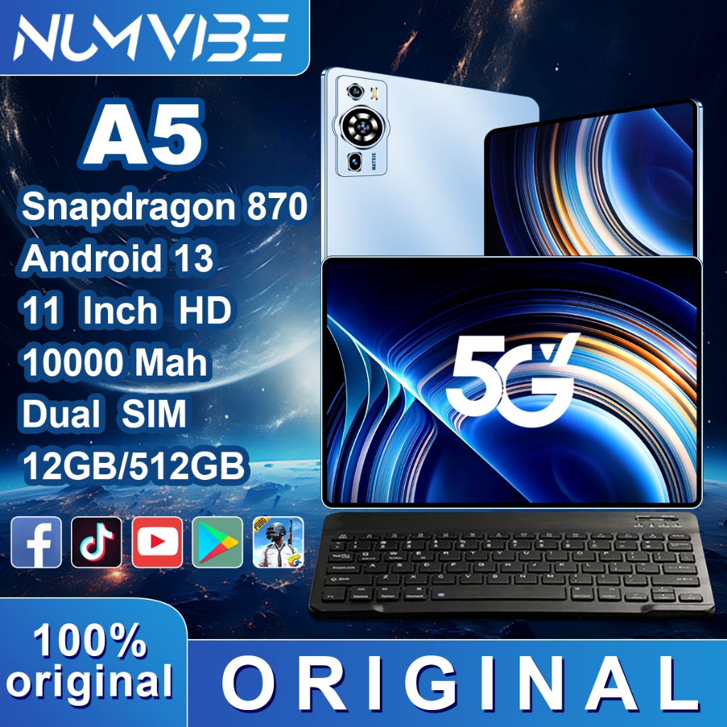 NUMVIBE A5 2024 New 11inch HD screen 120HZ Tablet Android 13