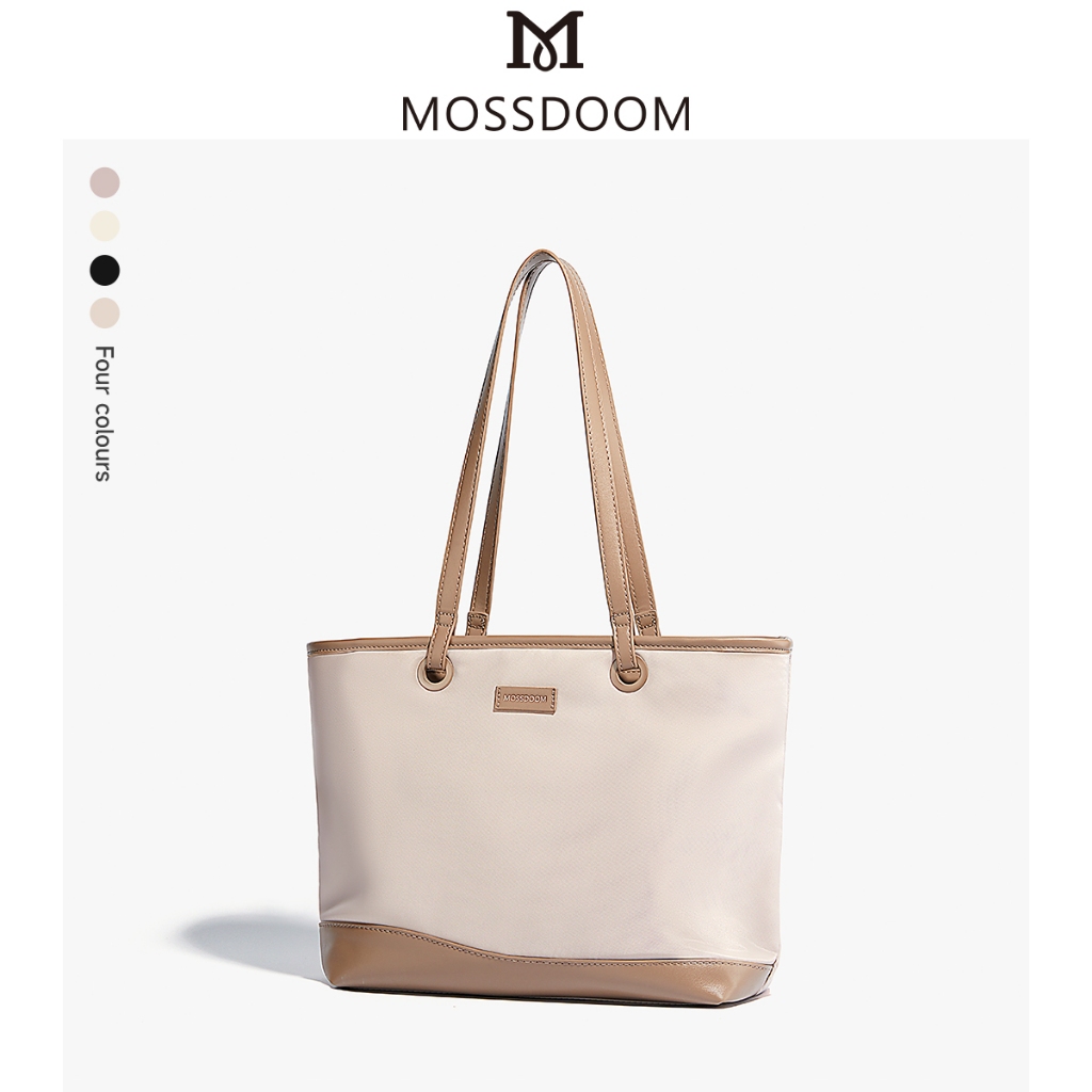 MOSSDOOM Simple Stylish Can Hold Laptop Canvas Tote Bag For Women ...