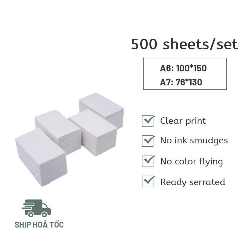Thermal Labels A7 Folded Paper 500 Sheets, Airway Bill Stickers ...