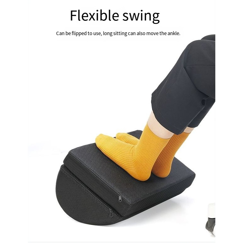 Office & Home Adjustable Foot Rest Stand / Foot Relief (Black) | Shopee ...