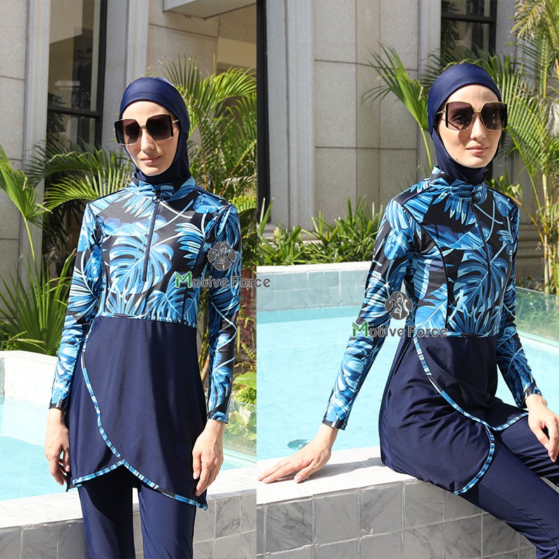 Ladies Swimwear Full Cover 3 Pieces Set Muslimah Swimming Suit Shopee Malaysia