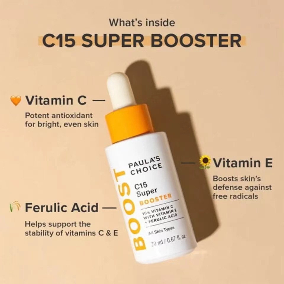 Paulas Choice Skin Care C15 Super Booster Vitamin C With Vitamin E Ferulic Acid Skin Serum 20ML