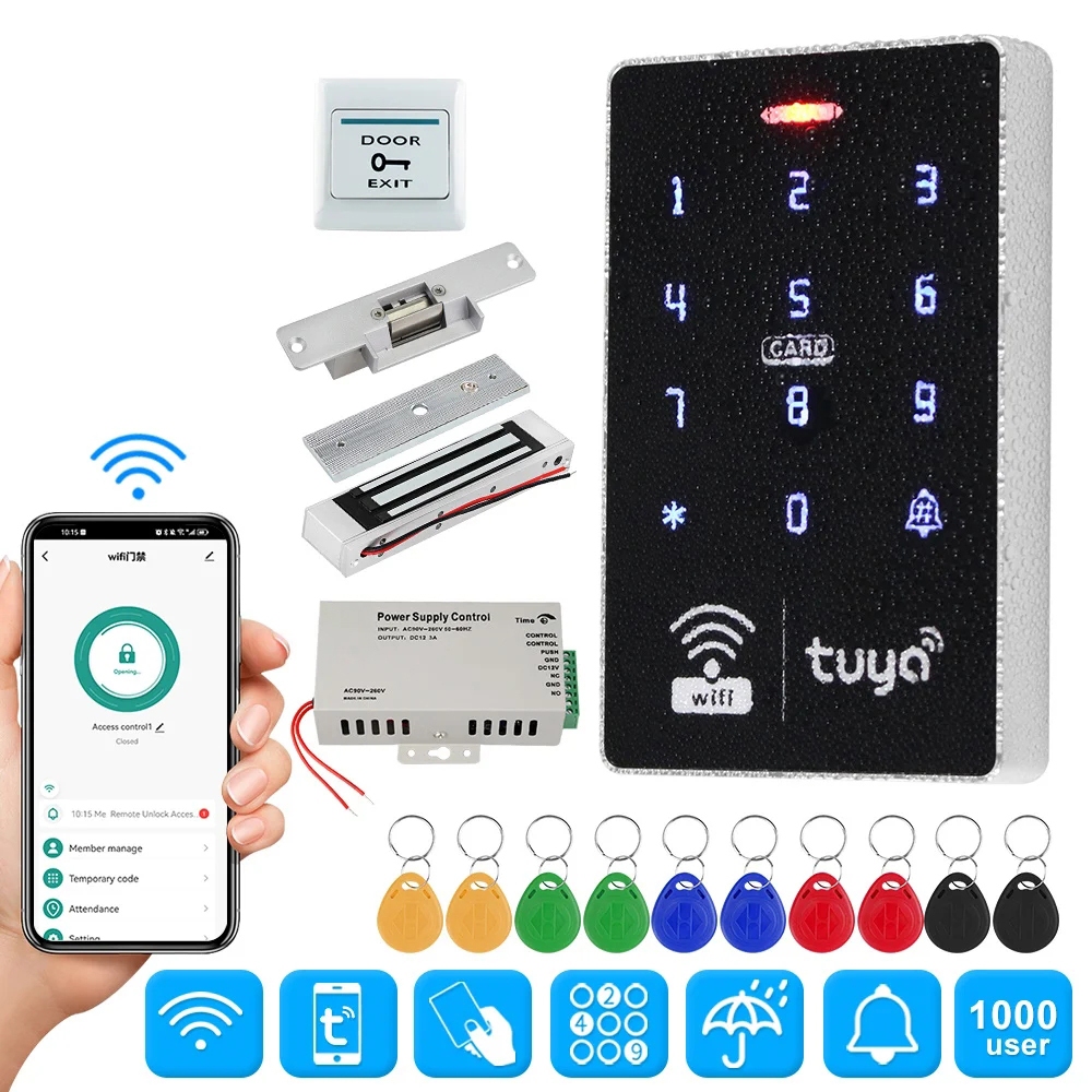 Kit Controllo Accesso Porta Senza Fili FUSYTULY - Serratura Elettrica + Telecomando 433MHz - Foto 9