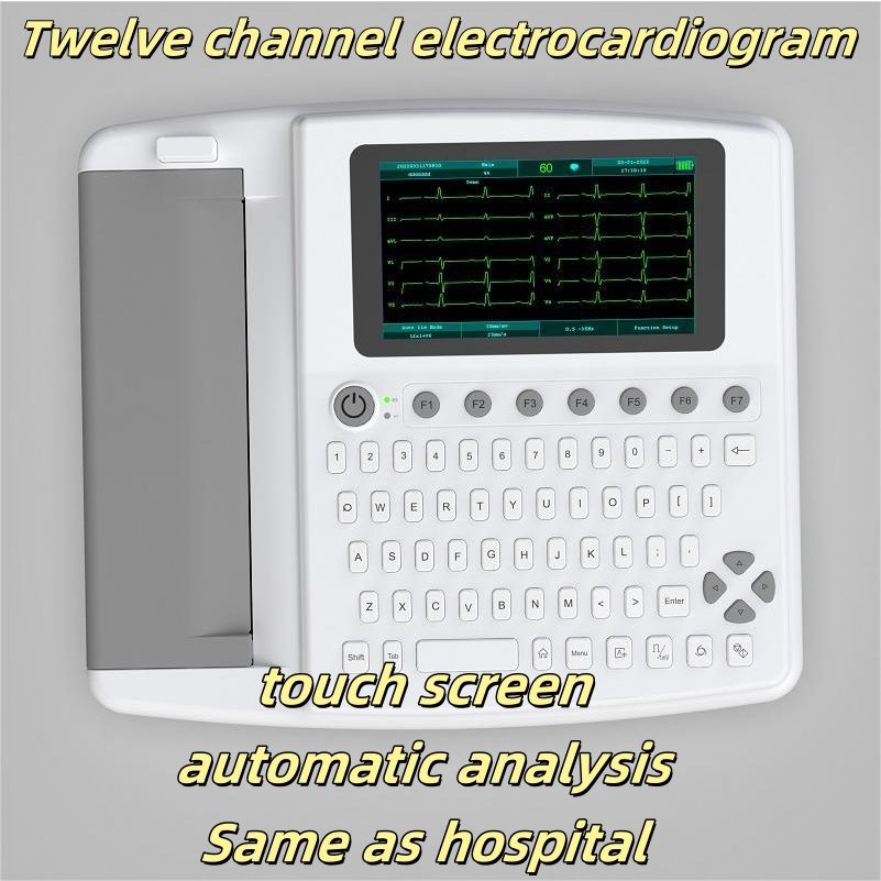 [COD] Touch Screen, Medical Portable Twelve ECG Machines, 12 Guides ...