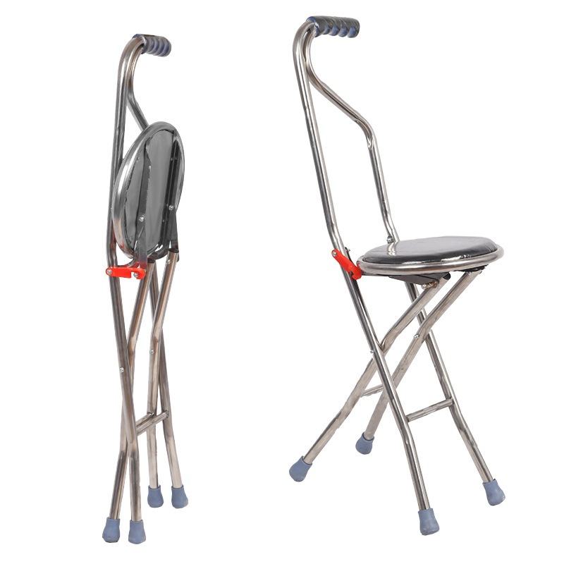 Stainless Steel Folding Walking Stools Stainless Steel Folding
