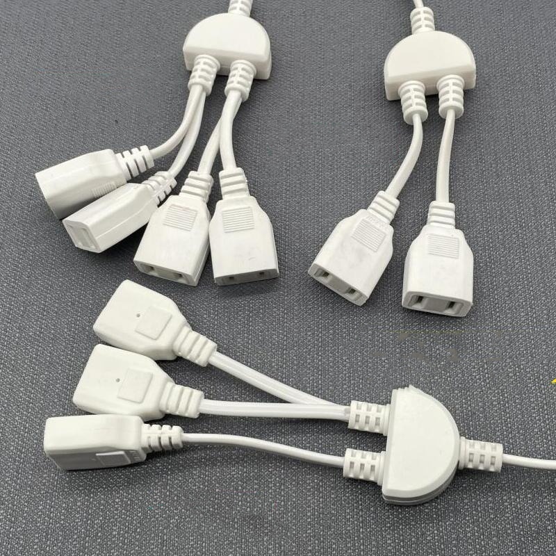 With Wire 2-Hole Female Plug Monitoring Power Cord 1 for 234 One Point ...