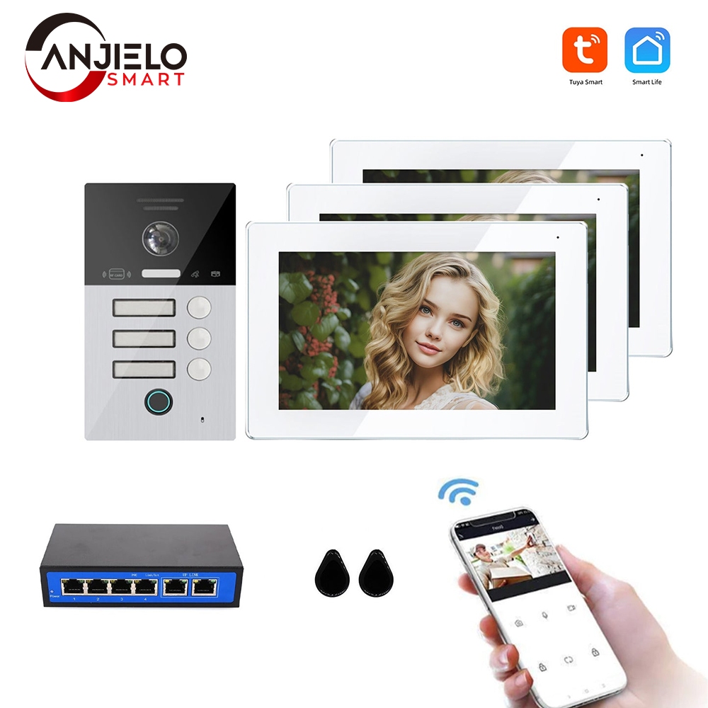 WiFi HaLow Bridge IP TUYA Video Intercom For Home 7-Inch Touch Screen ...