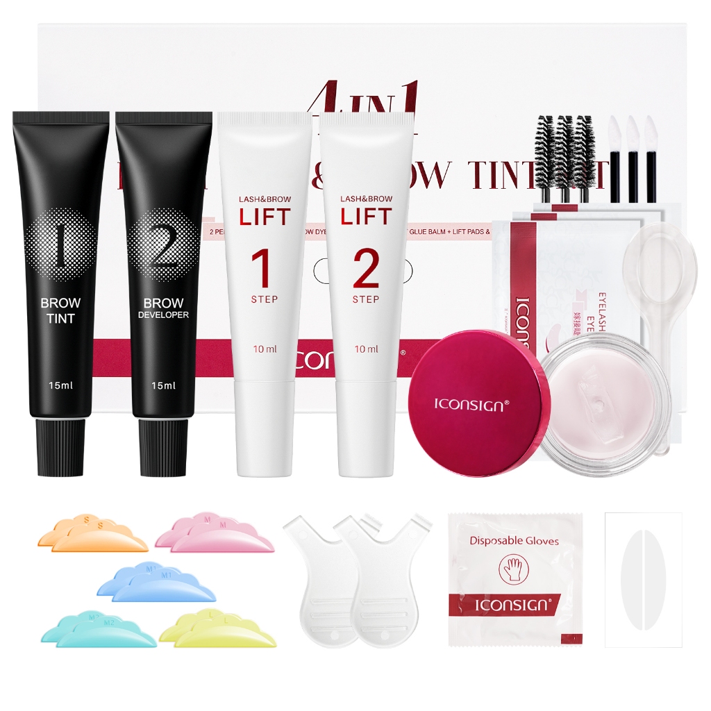 ICONSIGN 4 IN 1 Lash Lift And Brow Tint Kit Create your own exclusive ...