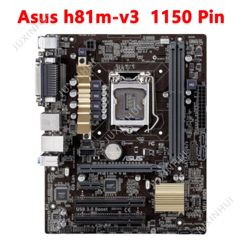 Asus h81m-v3 Episode Display Motherboard 1150 Pin With Double PCI Slot ...