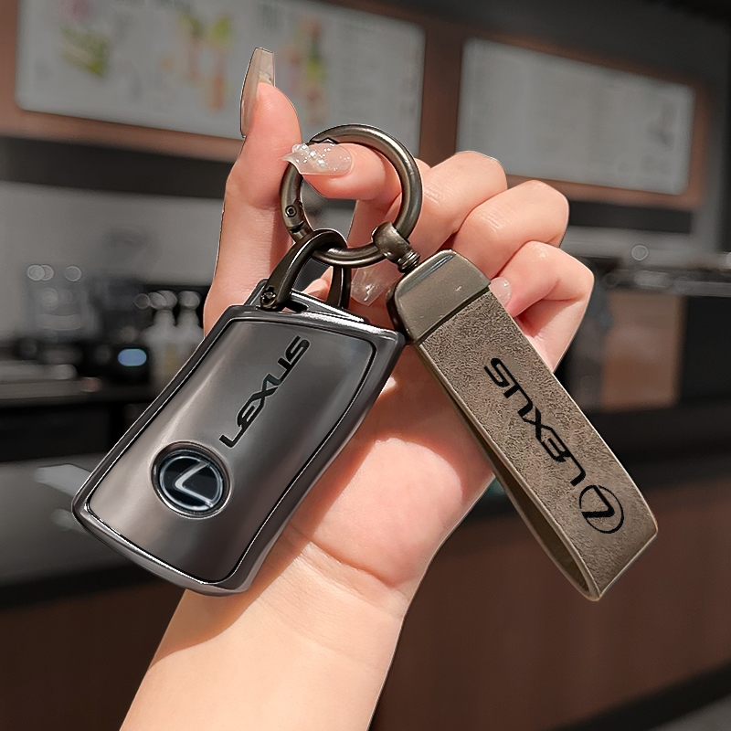 LEXUS Key Fob, Keychain Black Leather - Foto 2