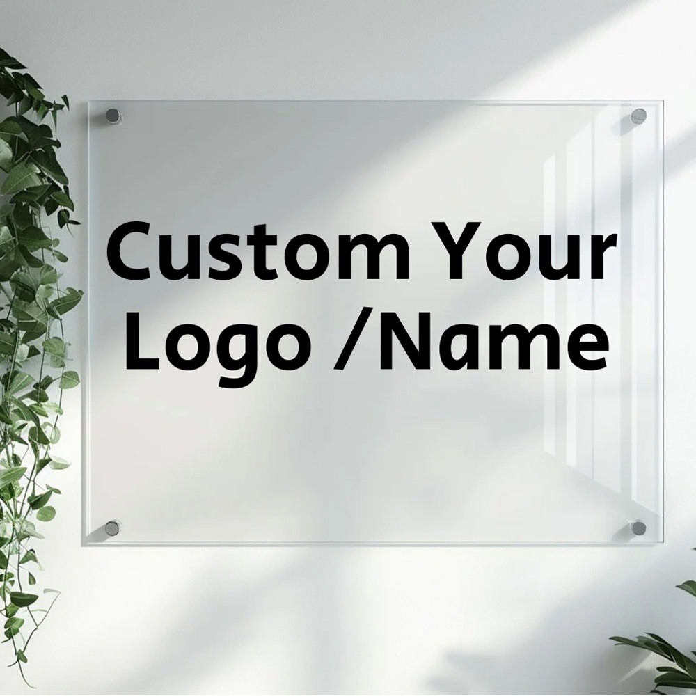 Custom Acrylic Billboard Custom Company / House Logo Nameplate Display ...