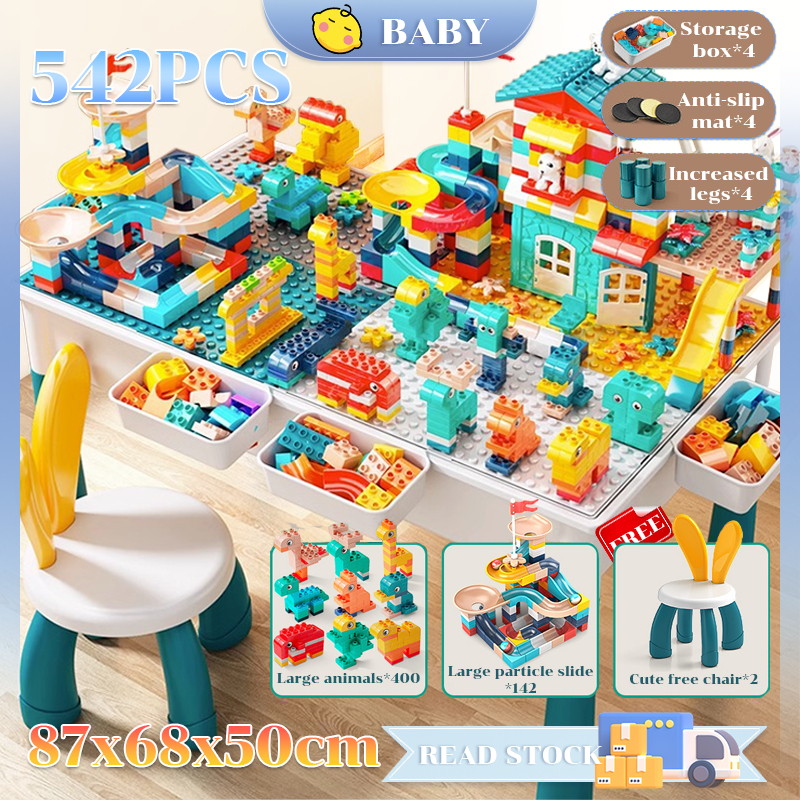 【MY Ready Stock】655 Pcs Block Table Extra Huge Building Block Table Set ...