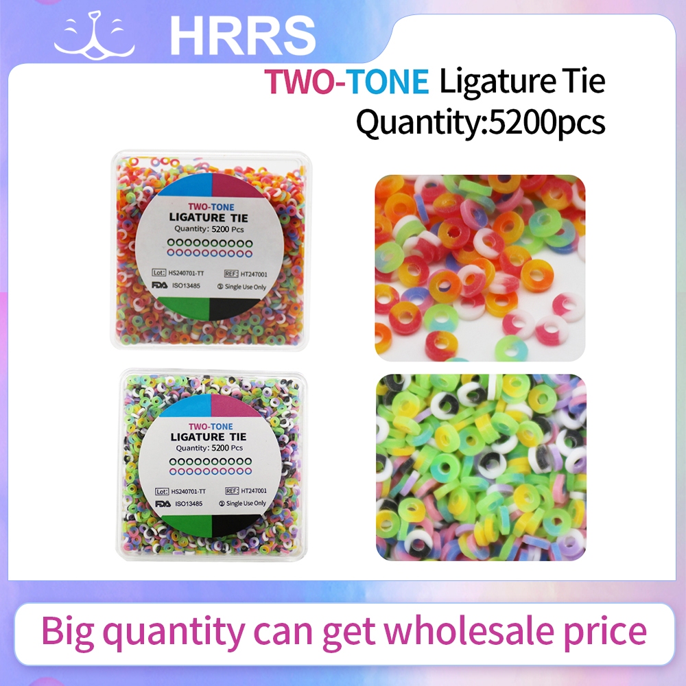 DentalSmile Orthodontic Ligature Ties Orthodontic Elastomeric O-rings Braces Rubber - View #10