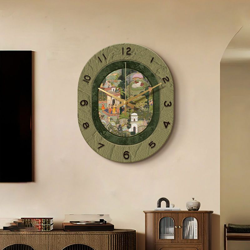 Mid-century Vintage Wall Clock For Living Room Decor, Battery Operated ...